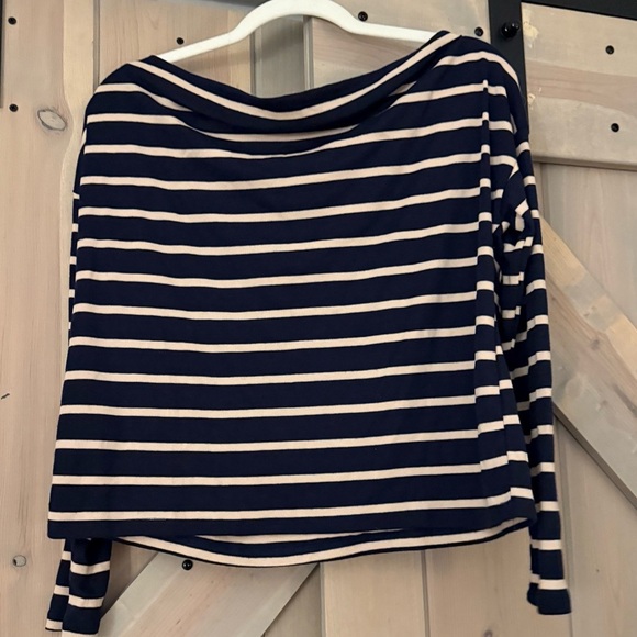 NWOT By Together Striped Off-shoulder Blouse - Picture 4 of 4